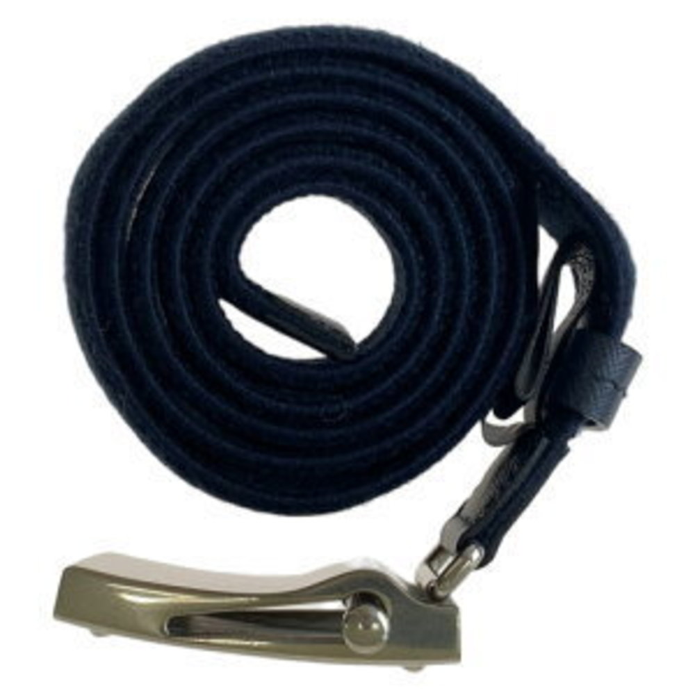 Prada Navy Blue Wool Acrylic Rayon Belt Gacha View 3